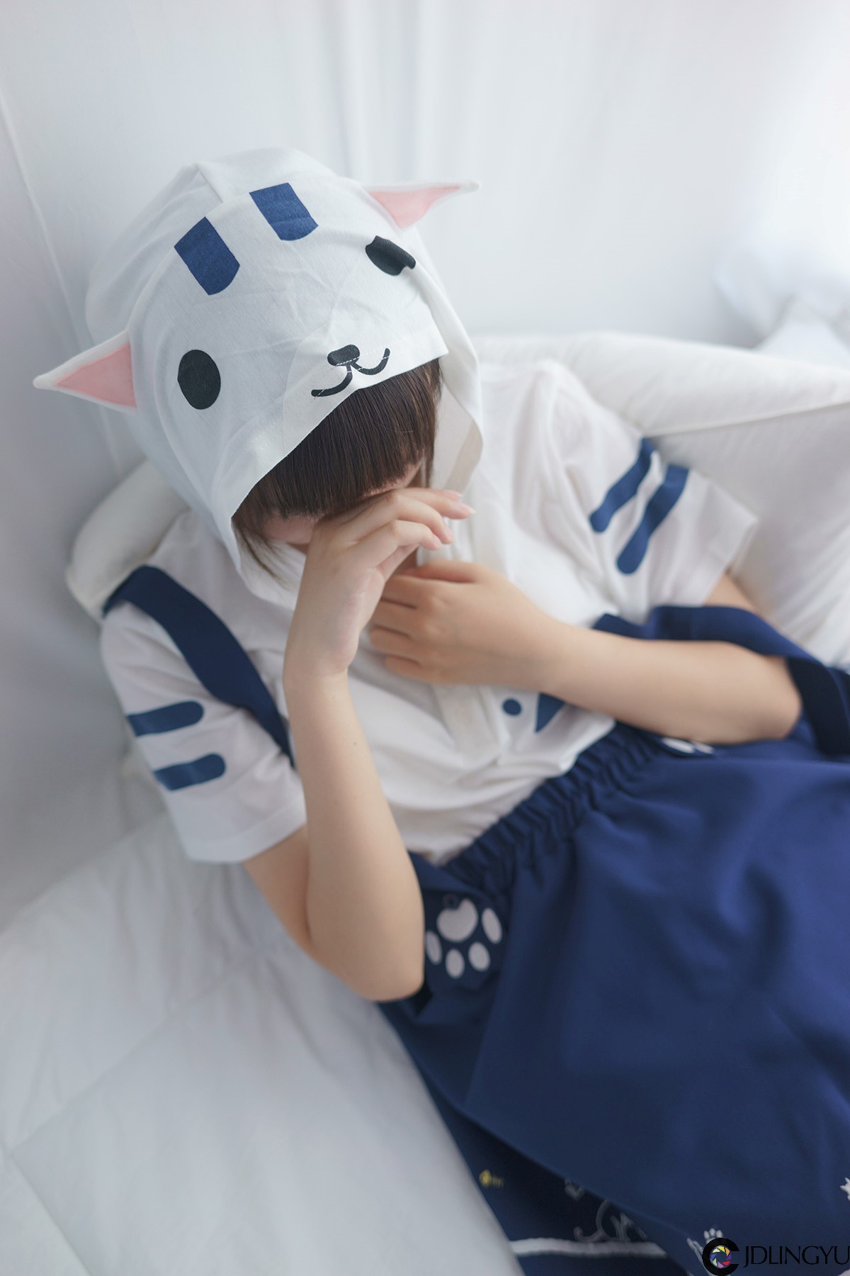 [喵写真] PR15-005 JK黑丝校服格子裙