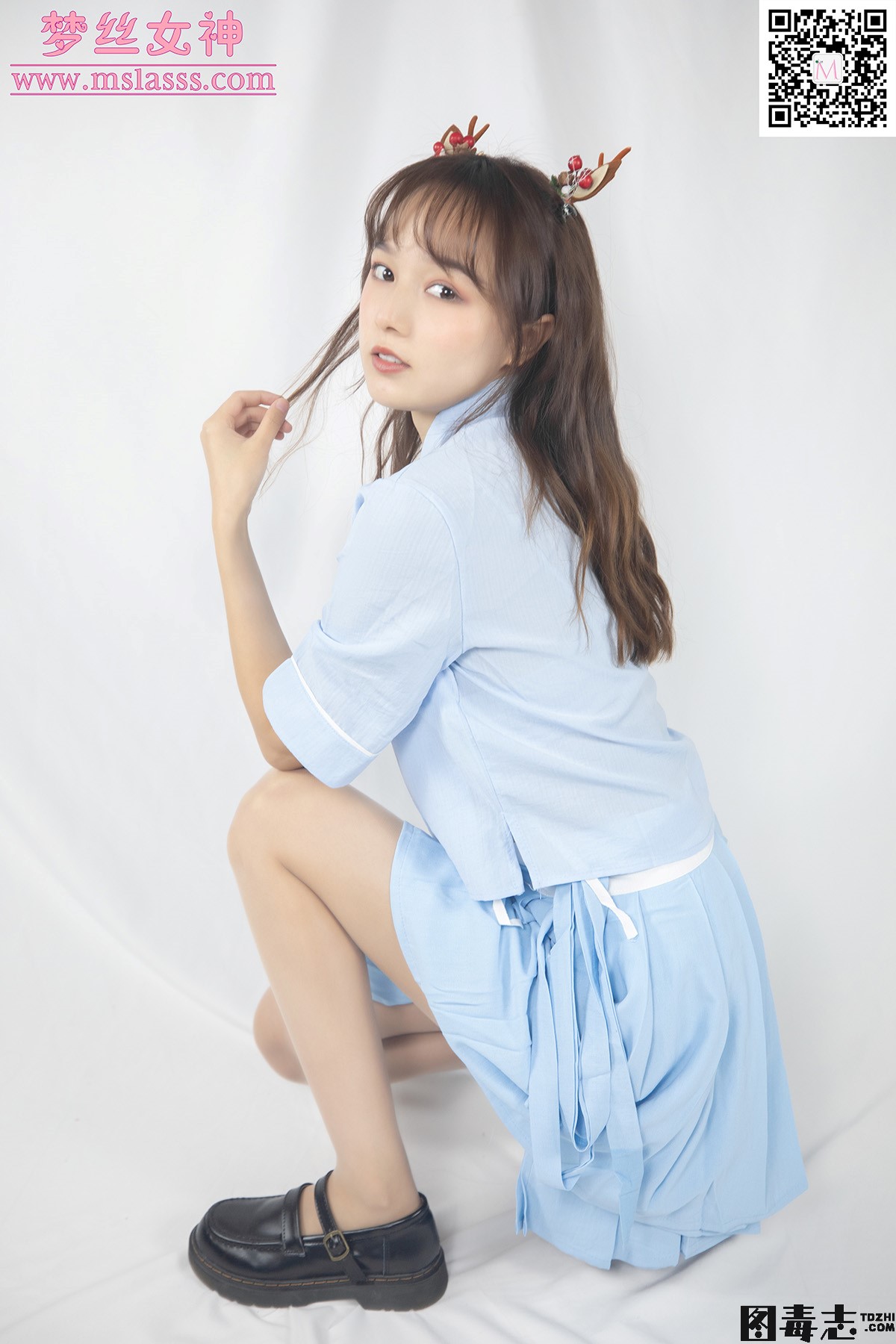 [MSLASS梦丝女神] 2020.01.01 玥玥《蓝色古装仙女颜值》