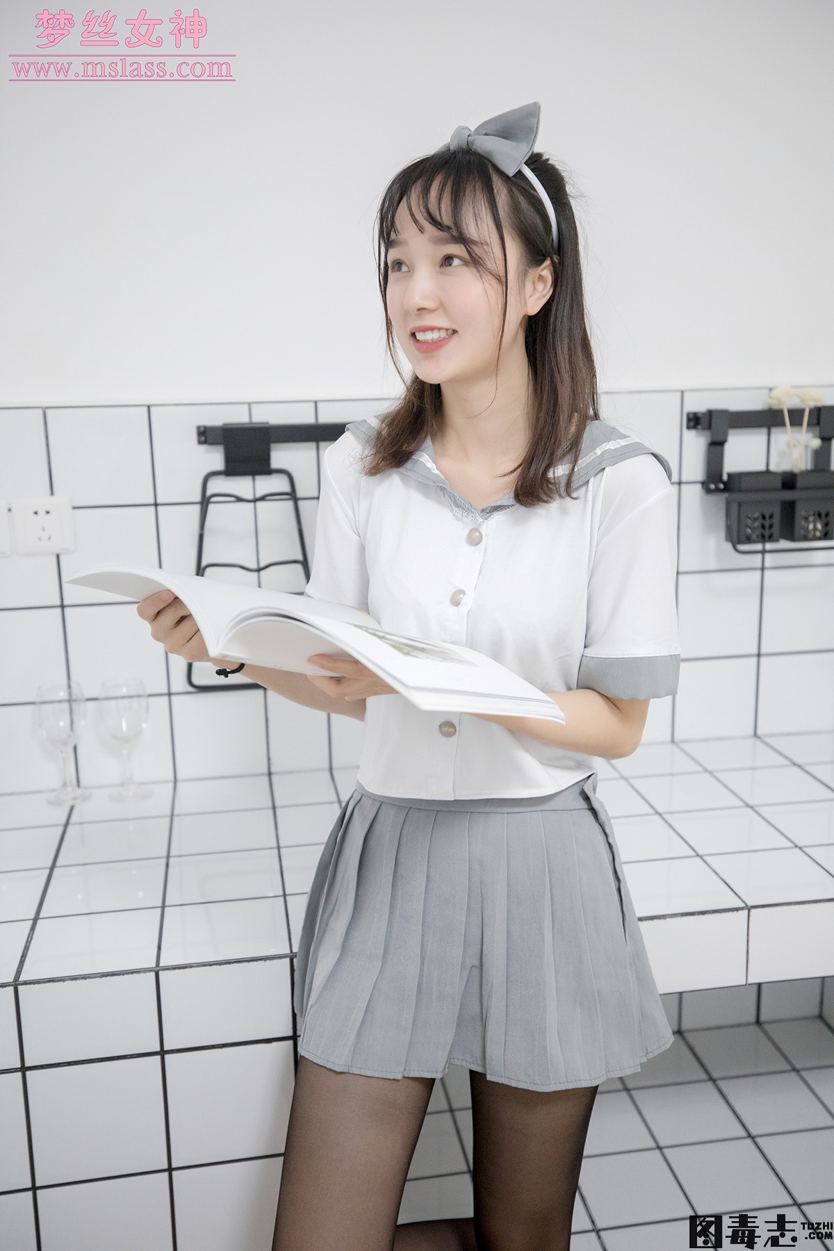 [MSLASS梦丝女神] 2019.07.24 玥玥《白色空间（黑）》