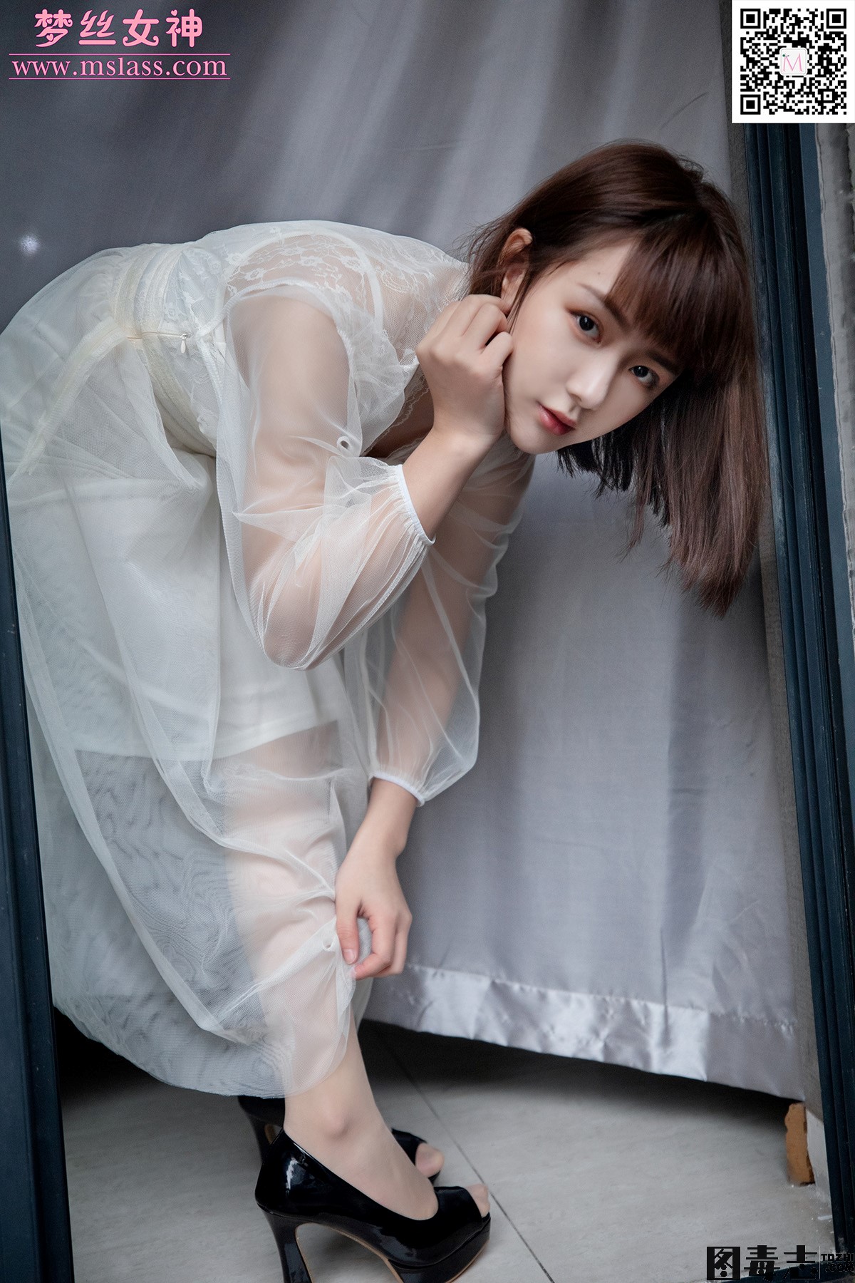 [MSLASS梦丝女神] 2019.11.23 莎莎《白纱裙的内涵》