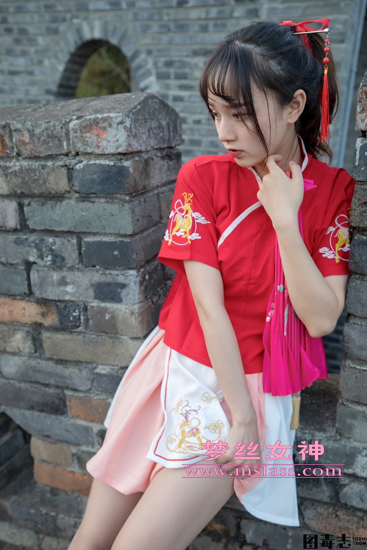 [MSLASS梦丝女神] 2019.09.22 玥玥《长城古风少女》