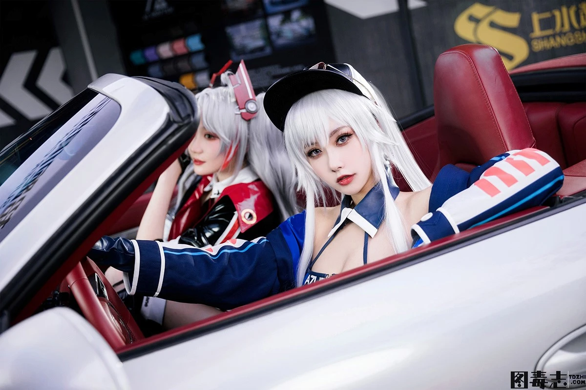 [瓜希酱&Momoko葵葵] 碧蓝航线-欧根&企业-赛车女郎